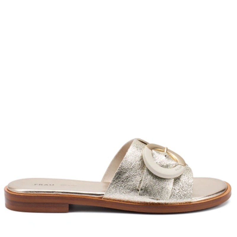 Ciabatta Marca FRAU Da Donna Cod: 85X4 Colore Platino
