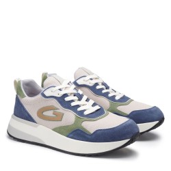 Sneakers Da Uomo Marca GUARDIANI AGM450602 Blu/beige/verde