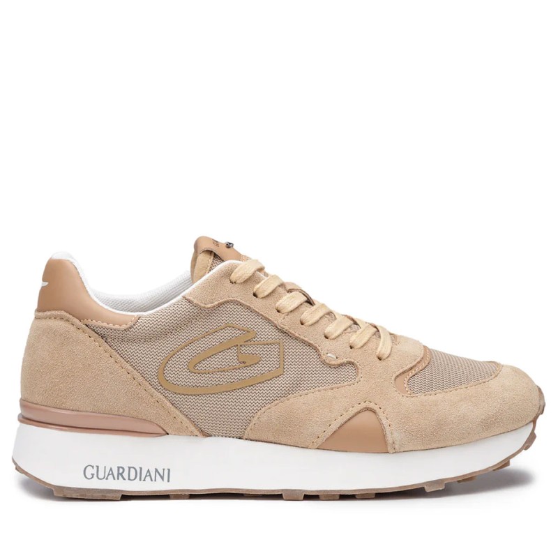 Sneakers Da Uomo Marca GUARDIANI AGM451504 Beige