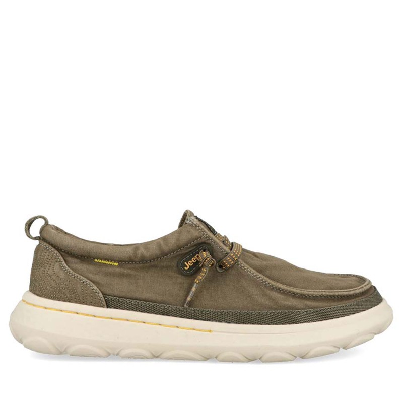 Slip On Scarpe Da Uomo Colore Verde militare Cod. JM51041A