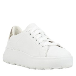 Sneakers Da Donna Marca Geox Colore Bianco/oro Cod: D35TCB