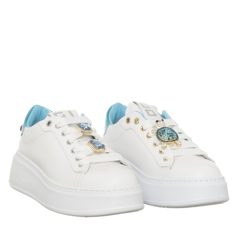Sneakers da Donna Marca GIO+ Art.PIA252A Colore Bianco Turchese