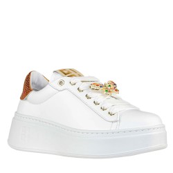 Sneakers da Donna Marca GIO+ Art. PIA316A Colore Bianco Arancio