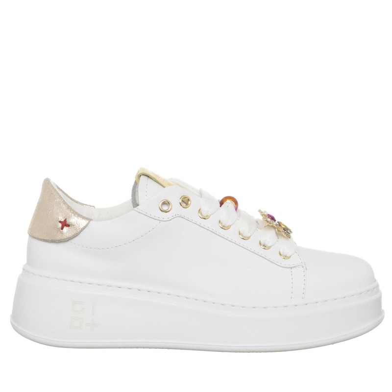 Sneakers da Donna Marca GIO+ Art. PIA318A Colore Bianco Oro