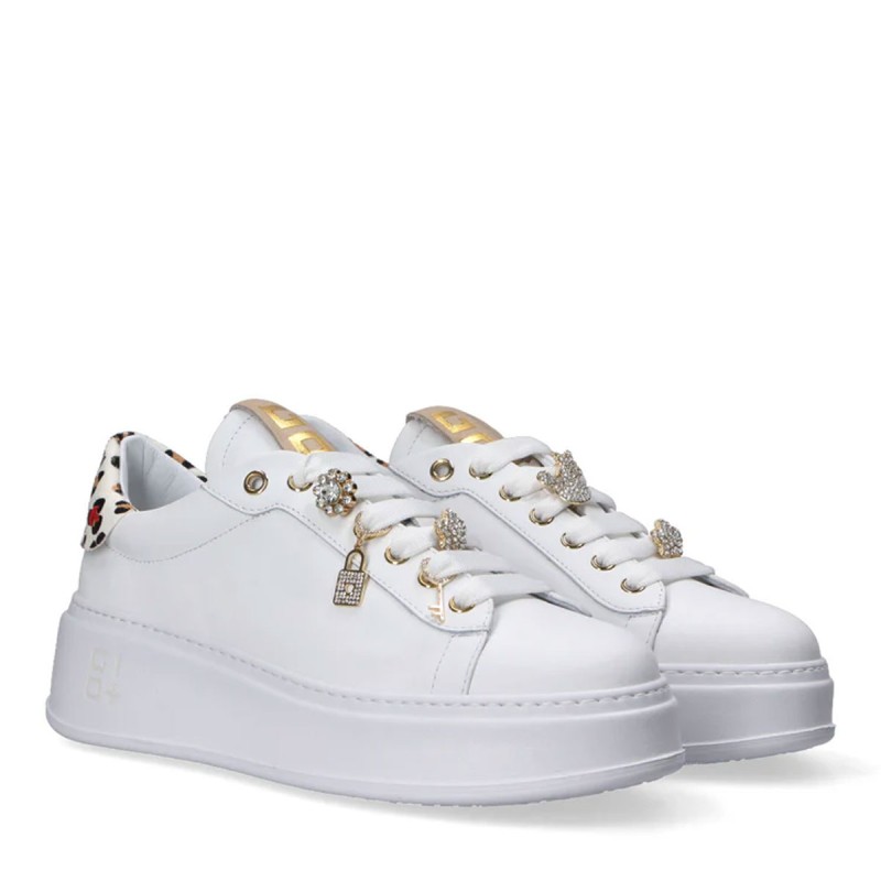 Sneakers da Donna Marca GIO+ Art. PIA354A Colore Bianco Animalier