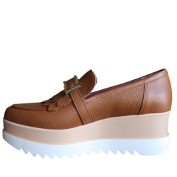 Mocassini da Donna Marca LORENZO MARI Art. PATTY03 Colore Cuoio
