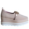 Mocassini da Donna Marca LORENZO MARI Art. MIA07 Colore Nude