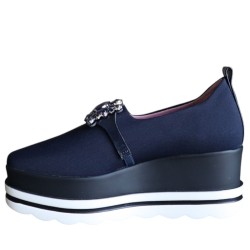 Mocassini da Donna Marca LORENZO MARI Art. MIA07 Colore Blu