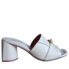 Ciabatta da Donna Marca LORENZO MARI Art. FRESIA Colore Latte