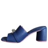 Ciabatta da Donna Marca LORENZO MARI Art. FRESIA Colore Blu