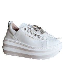 Sneakers da Donna Marca LORENZO MARI Art. VERONICA Colore Bianco