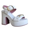 Sandali da Donna Marca LORENZO MARI Art. PEONIA06 Colore Latte