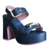 Sandali da Donna Marca LORENZO MARI Art. PEONIA06 Colore Blu