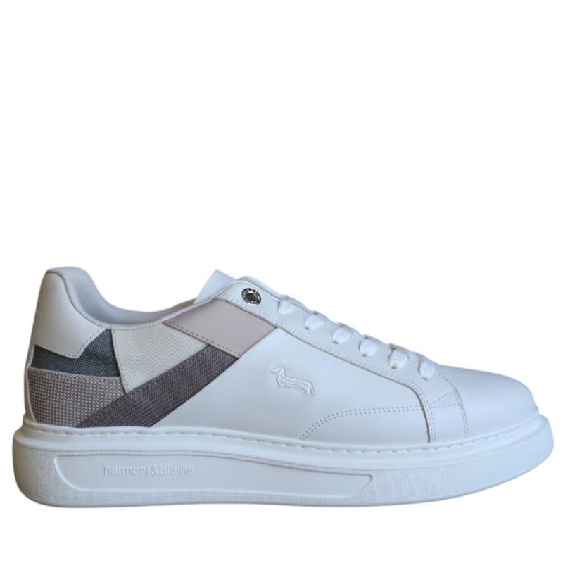 Sneakers Da Uomo Marca Harmont&blaine Colore Beige/multi Cod: EFM251.010.6020