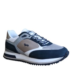 Sneakers Da Uomo Marca Harmont&blaine Colore Blu/grigio Cod: EFM251.050.6550