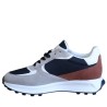 Sneakers Da Uomo Marca Harmont&blaine Colore Beige/blu Cod: EFM251.071.6190