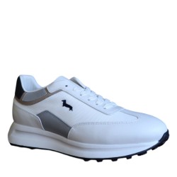 Sneakers Da Uomo Marca Harmont&blaine Colore Bianco/grigio Cod: EFM251.072.6140