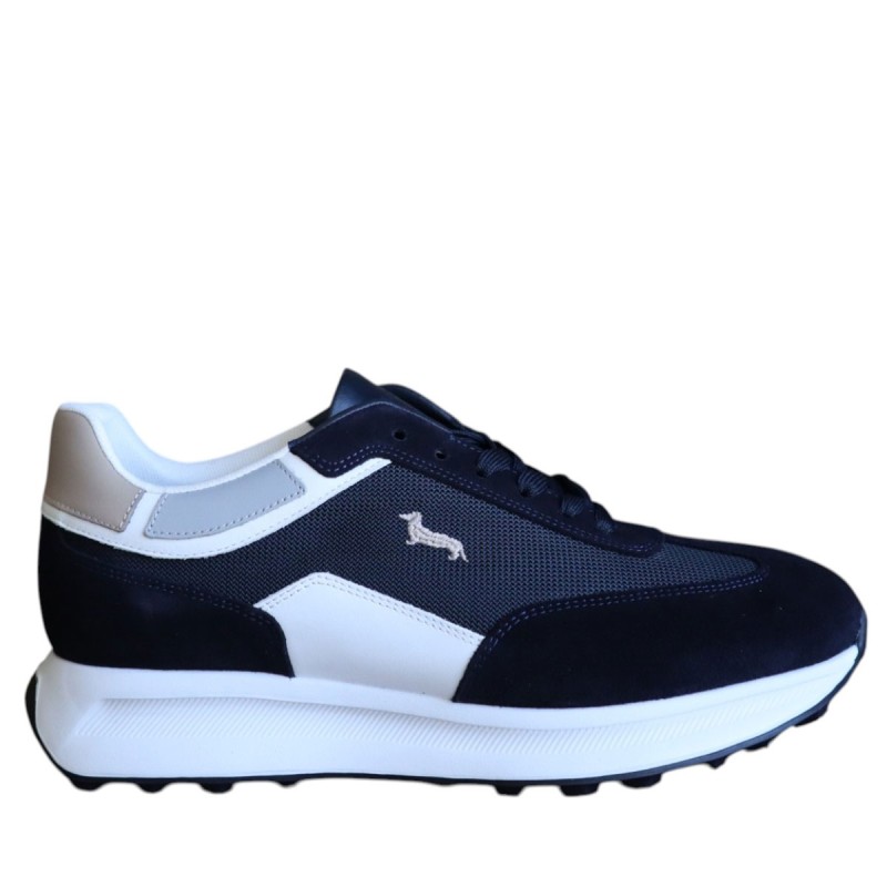 Sneakers Da Uomo Marca Harmont&blaine Colore Blu Cod: EFM251.072.6160