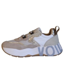 Sneakers da Donna Marca VOILE BLANCHE CLUB105 D Colore Beige Bianco Oro