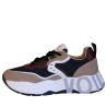 Sneakers da Donna Marca VOILE BLANCHE CLUB105 F Colore Taupe Nero Bordeaux
