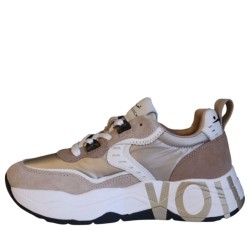 Sneakers da Donna Marca VOILE BLANCHE CLUB105 H Colore Beige Platino