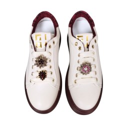 Sneakers da Donna Marca GIO+ Art PIA420A Colore Latte Bordeaux