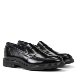Mocassino Scarpe Uomo Marca FLUCHOS Art F0633 A Colore Nero