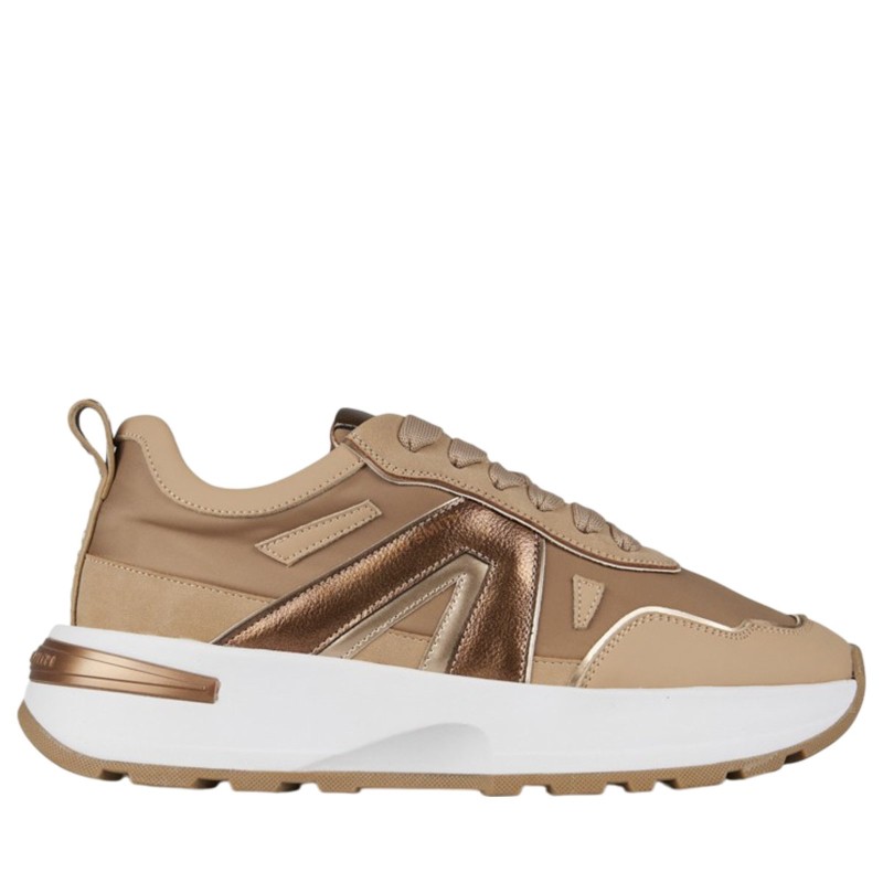 Sneakers Scarpe da Donna Marca ALEXANDER SMITH Art 2192 Colore Beige e Grigio