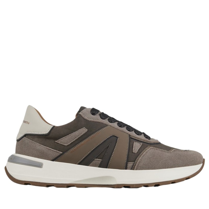 Sneakers scarpe Uomo Marca ALEXANDER SMITH Art 3253 Colore Taupe e Blu Camel