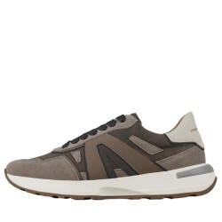 Sneakers scarpe Uomo Marca ALEXANDER SMITH Art 3253 Colore Taupe e Blu Camel