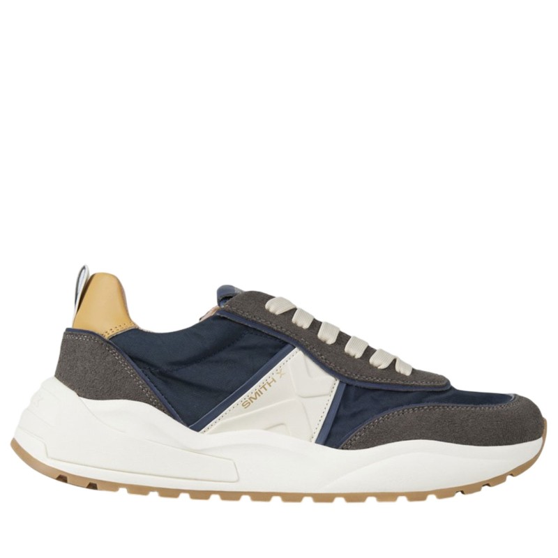 Sneakers scarpe uomo Marca ALEXANDER SMITH Art.7862 Colore Blu Marrone