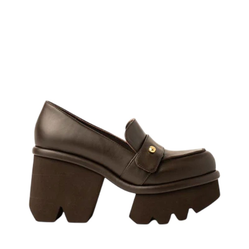 Mocassini scarpe Donna Marca PALOMA BARCELO Art GRETE Colore Marrone