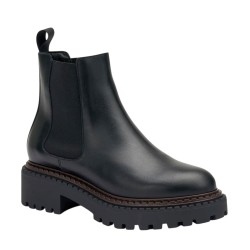 Beatles scarpe da Donna Marca FRAU Art.78L3 Colore Nero e Testa Di Moro