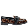 Mocassini scarpe da Donna Marca FRAU Art.90E5 Colore Leopardato