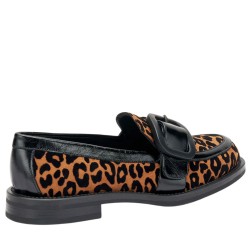 Mocassini scarpe da Donna Marca FRAU Art.90E5 Colore Leopardato