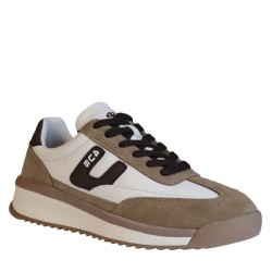 Sneakers Scarpe Uomo Marca 4US Art.CY25W1366 B Colore Bianco Beige