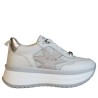 Sneakers Scarpe Donna Marca 4US Art.4BV157 B Colore Bianco