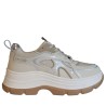 Sneakers Scarpe Donna Marca 4US Art.4BV151B Colore Beige