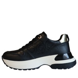 Sneakers Scarpe Donna Marca 4US Art.4BV154 Colore NERO