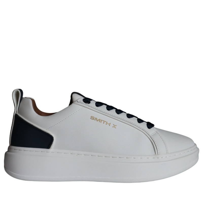 Sneakers scarpe Uomo Marca SMITH X Art.STM7010WBL Colore Bianco Blu