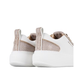 Sneakers scarpe Donna Marca SMITH X Art.HSW6534WCM Colore Bianco Cuoio