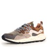 Sneakers scarpe Uomo Marca FLOWER MOUNTAIN Art.YAMANO3 B Colore Marrone Verde Grigio