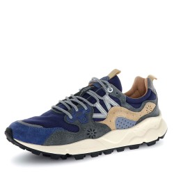 Sneakers scarpe Uomo Marca FLOWER MOUNTAIN Art.YAMANO3 E Colore Blu Grigio