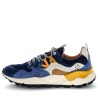 Sneakers scarpe Uomo Marca FLOER MOUNTAIN Art.YAMANO3 D Colore Blu Beige