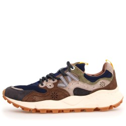 Sneakers scarpe  Uomo Marca FLOWER MOUNTAIN Art.YAMANO3 C Colore Blu Marrrone Grigio