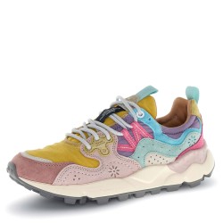 Sneakers scarpe Donna Marca FLOWER MOUNTAIN Art.YAMANO3 H Colore Rosa Viola Senape