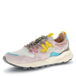 Sneakers scarpe Donna Marca FLOWER MOUNTAIN Art.YAMONO3 G Colore Rosa Bianco