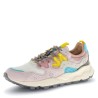 Sneakers scarpe Donna Marca FLOWER MOUNTAIN Art.YAMONO3 G Colore Rosa Bianco