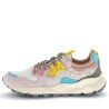 Sneakers scarpe Donna Marca FLOWER MOUNTAIN Art.YAMONO3 G Colore Rosa Bianco