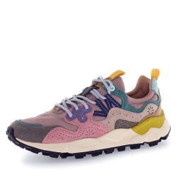 Sneakers scarpe Donna Marca FLOWER MOUNTAIN Art.YAMANO3 N Colore Grigio Cipria Rosa